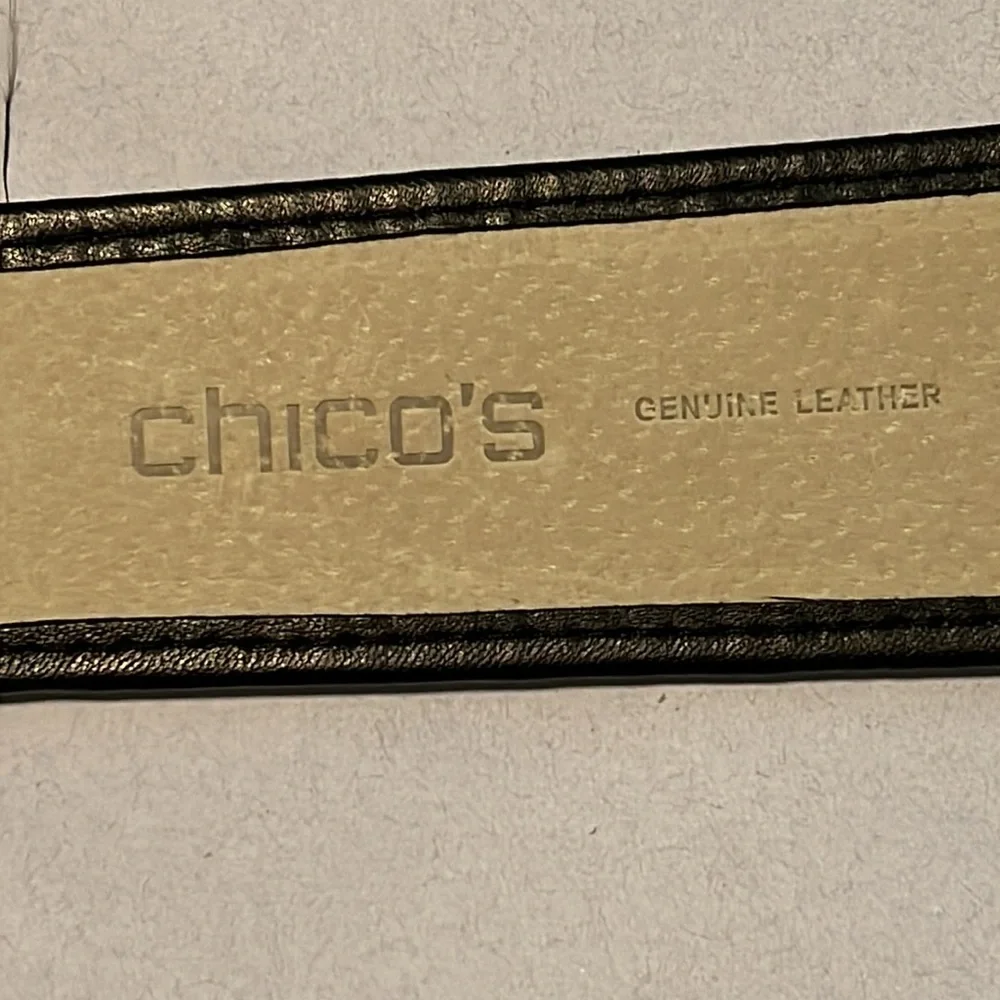Chico’s Leather Leopard Belt - Women’s L - Picture 4 of 7